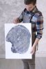 Tree Ring Art for Korean Dance Stage | Prints by Erik Linton. Item made of paper