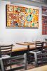 Paper cutout piece | Mixed Media by Paige Russell, ELOI | Alimentari Italian Grocery in Toronto. Item made of wood with paper