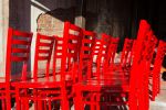 Red Chairs | Photography by Marie Burgos Design and Collection