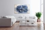 Soulful Blues Acrylic Abstract | Oil And Acrylic Painting in Paintings by Strokes by Red - Red (Linda Harrison). Item made of canvas