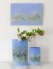 Westerly Ceramic Wallpiece | Oil And Acrylic Painting in Paintings by Tessa Wolfe Murray. Item composed of stoneware
