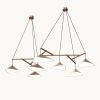 Emily Group of Seven Pendant Light – Dark Bronze Semi-Matte | Chandeliers by MOSS Objects. Item composed of oak wood & steel compatible with contemporary and modern style