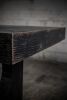 Banham Black Brutalist Oak Dining Table | Tables by NO AGE FURNITURE STUDIO. Item composed of oak wood