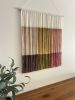 GELATI Dyed Fiber Art | Textile Art | Custom Tapestry | Wall Hangings by Wallflowers Hanging Art. Item made of oak wood & wool compatible with minimalism and mid century modern style