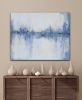 "Blue Lines" | Oil And Acrylic Painting in Paintings by Shirly Maimom Art. Item made of canvas works with contemporary & art deco style