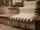 Handwoven Wool Olive Stair Runner | Custom Wool Hallway Carp | Runner Rug in Rugs by Evergreen Carpets. Item composed of wool in boho or minimalism style