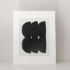 Black Tumblestones - original handmade silkscreen print | Prints by Emma Lawrenson. Item made of canvas
