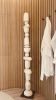 Vertical stackable totem sculpture in white | Sculptures by Ingrid Vermulst by Studio Wild Orange | CASA DECOR 2026 in Madrid