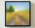 A Path On Chalk Hill | Oil And Acrylic Painting in Paintings by Victoria Veedell. Item made of canvas & synthetic compatible with contemporary style