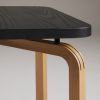 CURVEiture Black Side Table | Tables by Carol Jackson Furniture. Item made of wood & glass compatible with minimalism and contemporary style