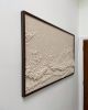 Woven wall art frame (Waves 001) | Tapestry in Wall Hangings by Elle Collins. Item composed of oak wood & cotton compatible with minimalism and contemporary style