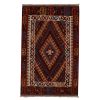 Vintage Mid-Century Fetiye Crimson Wool Kilim Rug | Area Rug in Rugs by Rug and Kilim