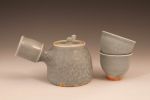 Porcelain Teapot with Wild Granite Celadon Glaze | Serveware by Hamish Jackson Pottery. Item composed of stoneware