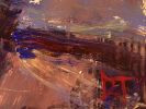 Excitement and Drama | Oil And Acrylic Painting in Paintings by Darren Thompson Fine Art. Item composed of birch wood compatible with modern style