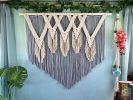 Purple V | Macrame Wall Hanging in Wall Hangings by Desert Indulgence. Item composed of cotton and fiber in boho style