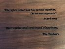 Custom Engraved Wedding Charcuterie Boards | Furniture by Peach State Sawyer Services
