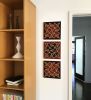 Jacquard Weavings | Wall Sculpture in Wall Hangings by Zuzana Licko. Item composed of wood and fabric in minimalism or mid century modern style