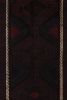 Rug & Kilim’s Baluch Runner Rug with Black, Burgundy | Area Rug in Rugs by Rug and Kilim