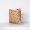 Diamond Large Weave Cushion Cover - Camel | Pillows by Kubo. Item composed of fiber