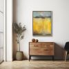 Marigold Sound | Oil And Acrylic Painting in Paintings by Victoria Primicias. Item made of wood with canvas works with minimalism & contemporary style