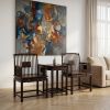 Imperial Ming Comb-Back Straight Spindles Armchair Trio Set | Chairs by Dynasty Artisan. Item composed of wood compatible with contemporary and eclectic & maximalism style
