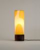 Modern Table Lamp | Lamps by La Loupe. Item composed of wood and linen in mid century modern or japandi style