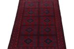 Rug & Kilim’s Baluch Tribal Rug with Colorful Geometric | Area Rug in Rugs by Rug and Kilim