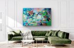 Water Garden | Oil And Acrylic Painting in Paintings by Gretta McCall. Item composed of canvas in boho or contemporary style