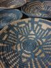 Natural Baskets for Boho Wall Decor Set of 8 | Ornament in Decorative Objects by Sarmal Design. Item composed of bamboo and cotton in boho or contemporary style