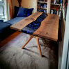 Ready For Shipping, 70"x38"x29H Epoxy table, Dining Table | Tables by evendes
