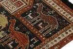 Rug & Kilim’s Tribal rug in Black with Red, Gold-Brown | Area Rug in Rugs by Rug and Kilim