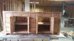 Model #1065 - Custom Double Sink Vanity | Countertop in Furniture by Limitless Woodworking. Item made of maple wood works with mid century modern & contemporary style