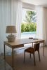 FRONT – Minimalist Work Desk in Solid Ash Wood | Tables by MOR Design. Item made of wood works with minimalism & mediterranean style