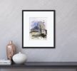 Painting with watercolour landscape | Watercolor Painting in Paintings by Oplyart. Item made of paper works with contemporary & country & farmhouse style