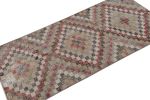 Vintage Polychromatic Runner Rug with Geometric Patterns | Area Rug in Rugs by Rug and Kilim