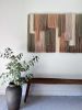 Earth's Mosaic | Wall Hangings by Kat | Home Studio. Item made of oak wood with wool works with boho & mid century modern style
