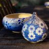 Muropots Limited, hand made and painted Floral Vase. | Vases & Vessels by Jaime Fernandez Muro. MUROPOTS.. Item composed of stone
