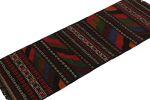 Vintage Afghan Baluch Kilim Runner Rug, with Geometric | Area Rug in Rugs by Rug and Kilim