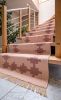 Handwoven Woolen Pink Runner Rug | Rugs by Evergreen Carpets. Item made of wool works with boho & minimalism style