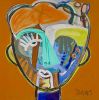 Hugo | Sold | Oil And Acrylic Painting in Paintings by Aleea Jaques ,