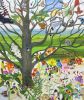 "Tree of Life" | Oil And Acrylic Painting in Paintings by Trena McNabb | Wake Forest Baptist Health - Wake Forest Baptist Medical Center in Winston-Salem. Item composed of canvas & synthetic