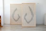 Large Huek - Framed Tapestry | Wall Hangings by Lale Studio & Shop. Item composed of bamboo & wool compatible with minimalism and contemporary style
