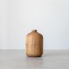 TWIN Walnut Massive Wooden Vase - Walnut | Vases & Vessels by Foia. Item composed of walnut in boho or contemporary style
