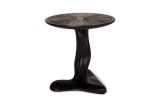 Amorph Helios Site Table, Back Matte Lacquer, with Silver | Side Table in Tables by Amorph. Item made of wood