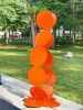 Hyacinth Large Outdoor Metal Sculpture Abstract Art | Sculptures by VK Sculptures. Item made of steel works with minimalism & mid century modern style