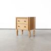 Mae Nightstand | Storage by Crump & Kwash. Item made of oak wood with brass works with minimalism & mid century modern style