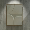 Shoreline Relief Textured Wall Sculpture | Wall Hangings by DY atelier. Item made of oak wood with marble works with minimalism & contemporary style