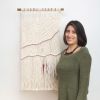 Aurora II - Wall hanging | Macrame Wall Hanging in Wall Hangings by Alexandra D. Item composed of wood & cotton compatible with boho and minimalism style