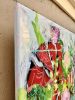 Uncontained Bloom | Oil And Acrylic Painting in Paintings by Megan Aujla - Line & Form Studio. Item composed of canvas compatible with contemporary and modern style