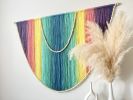 Boho Rainbow Fiber Wall Art | Macrame Wall Hanging in Wall Hangings by Mercy Designs Boho. Item composed of birch wood & fiber compatible with boho and contemporary style